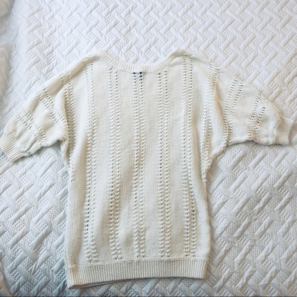 Express | White Knit Top